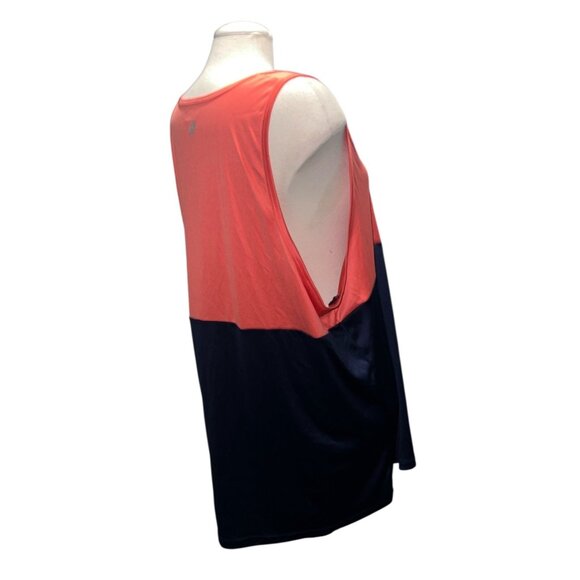 Trunks Surf & Swim Co Colorblock Sleeveless Tank Top XXL Men Coral & Navy Polyes - Picture 9 of 10
